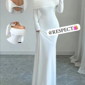 Robe de soirée longue fluide